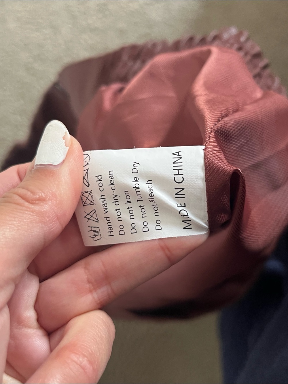 Amazon Women's Bomber Jacket in Brick Red - Picture 4 of 5
